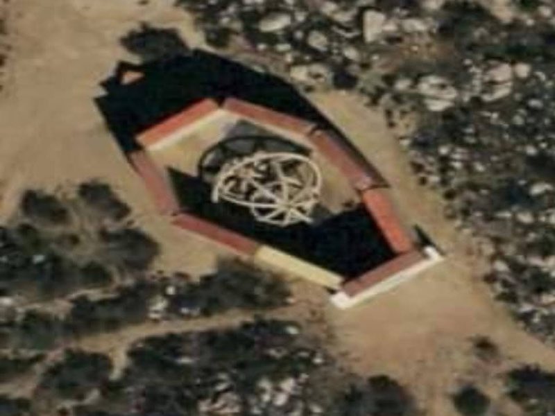 This Merkaba found in the Anza, Cali desert is literally the size of a house.