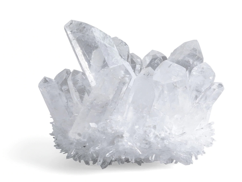 Crystals are SiO2 quartz in its hundreds of flavors and forms, each one keyed to different bioelectrical fields of your body.