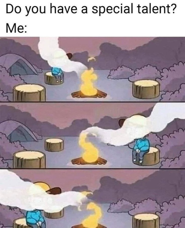 When fission reaches open air in the form of fire, it creates secondary emissions of anion ions, the type of energy that your body runs on. You are literally a scalar magnet to anion ions. That's why the smoke is coming right for you.
