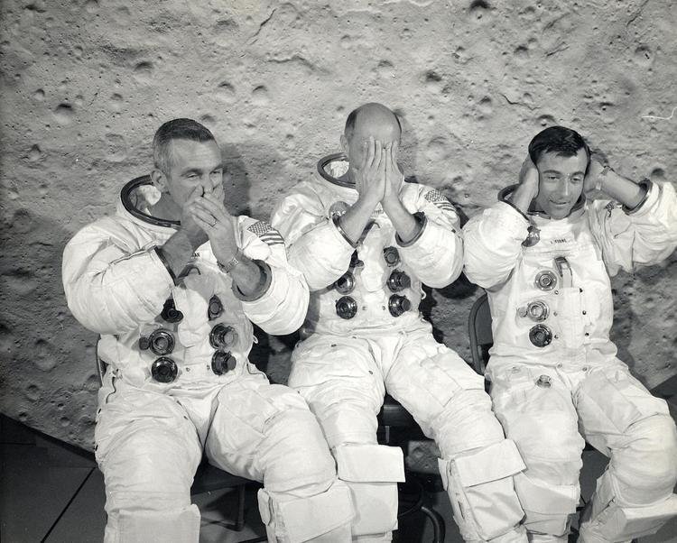 On the moon it seems with message.