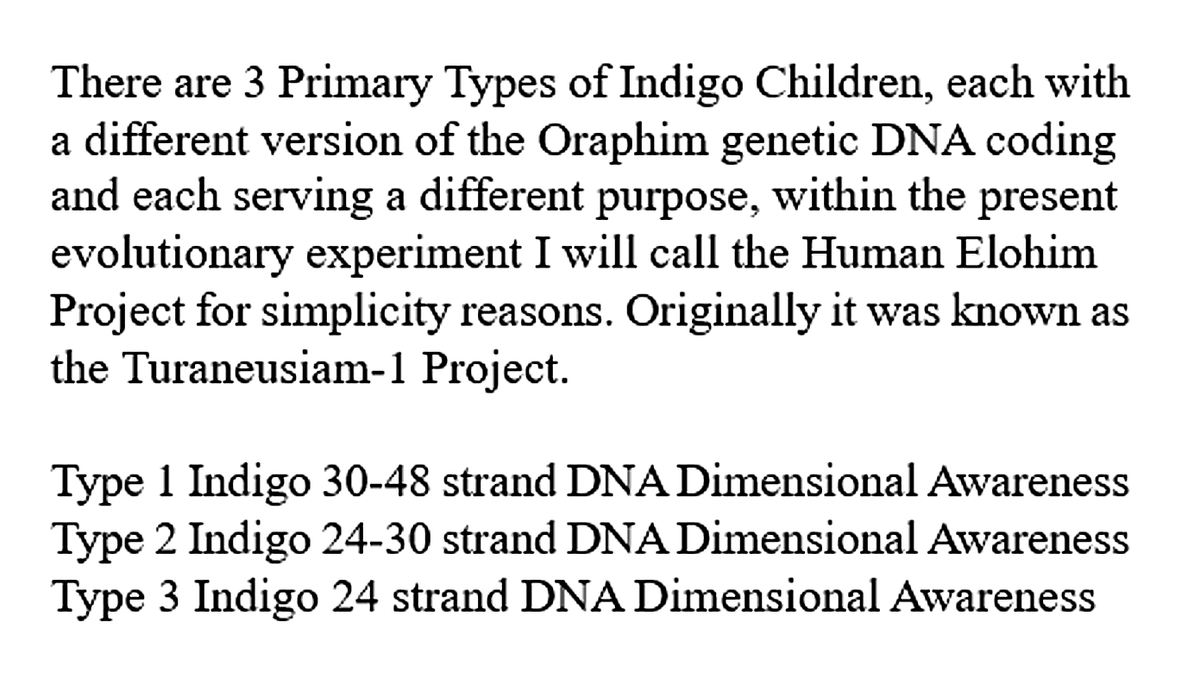 Summary of Indigo DNA