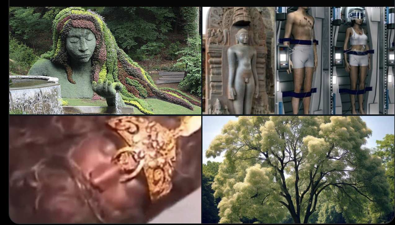 This is a stasis chamber. I was told the 'gods' have avatars like this 'all over the world'.